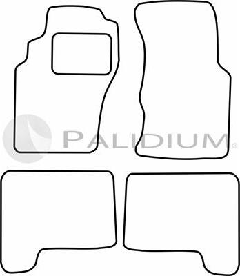 Ashuki PAL18-6125 - Комплект ковриков autosila-amz.com