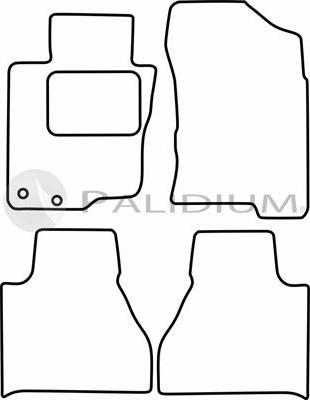 Ashuki PAL18-6121 - Комплект ковриков autosila-amz.com