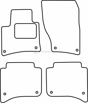 Ashuki PAL18-6849 - Комплект ковриков autosila-amz.com