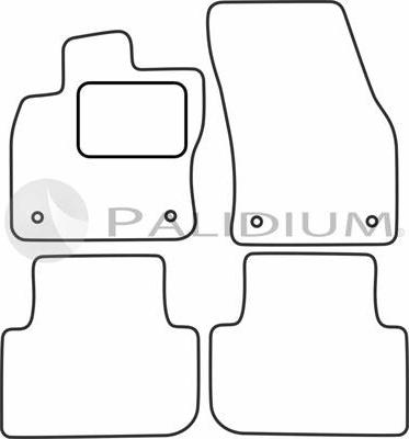 Ashuki PAL18-6847 - Комплект ковриков autosila-amz.com