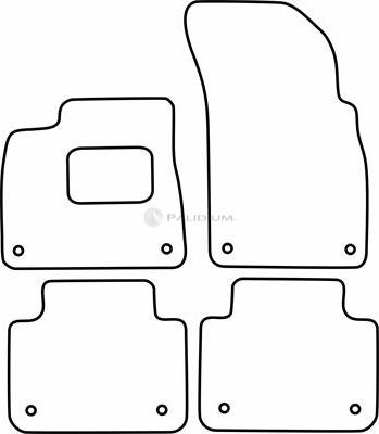 Ashuki PAL18-6851 - Комплект ковриков autosila-amz.com