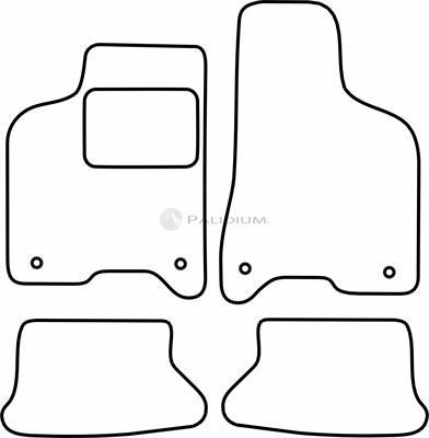 Ashuki PAL18-6819 - Комплект ковриков autosila-amz.com