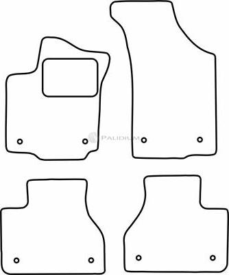 Ashuki PAL18-6830 - Комплект ковриков autosila-amz.com