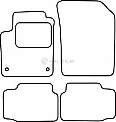 Ashuki PAL18-6876 - Комплект ковриков autosila-amz.com