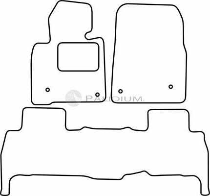 Ashuki PAL18-6726 - Комплект ковриков autosila-amz.com