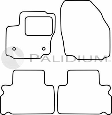 Ashuki PAL18-0490 - Комплект ковриков autosila-amz.com