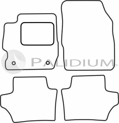 Ashuki PAL18-0498 - Комплект ковриков autosila-amz.com