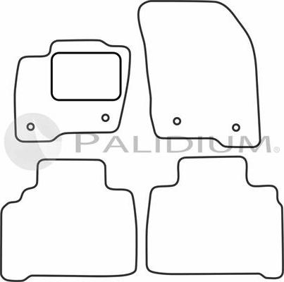 Ashuki PAL18-0492 - Комплект ковриков autosila-amz.com