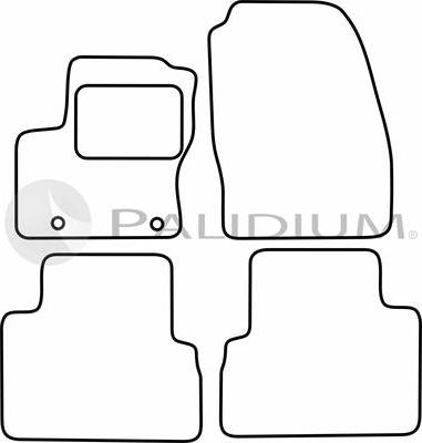 Ashuki PAL18-0441 - Комплект ковриков autosila-amz.com