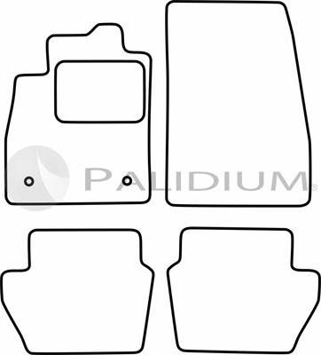 Ashuki PAL18-0472 - Комплект ковриков autosila-amz.com