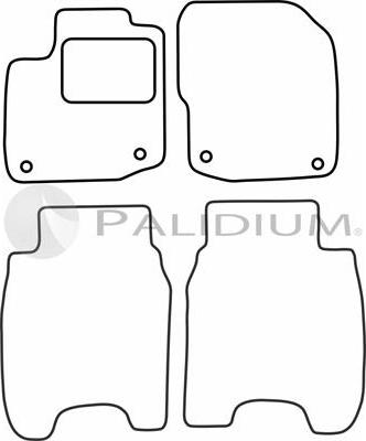 Ashuki PAL18-0578 - Комплект ковриков autosila-amz.com