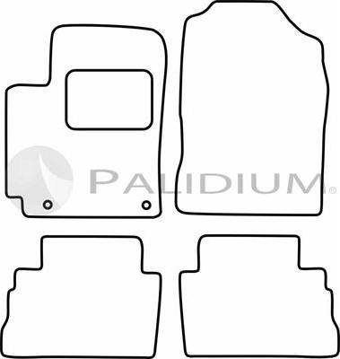 Ashuki PAL18-0653 - Комплект ковриков autosila-amz.com