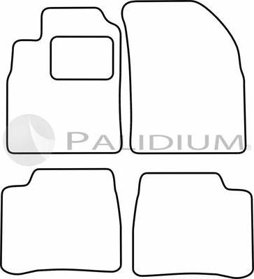 Ashuki PAL18-0670 - Комплект ковриков autosila-amz.com