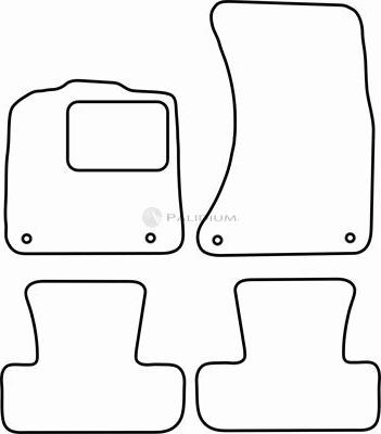 Ashuki PAL18-0062 - Комплект ковриков autosila-amz.com