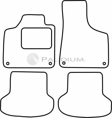 Ashuki PAL18-0034 - Комплект ковриков autosila-amz.com