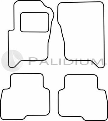 Ashuki PAL18-0824 - Комплект ковриков autosila-amz.com