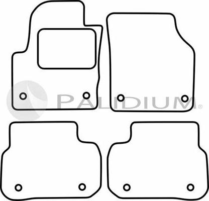 Ashuki PAL18-0827 - Комплект ковриков autosila-amz.com