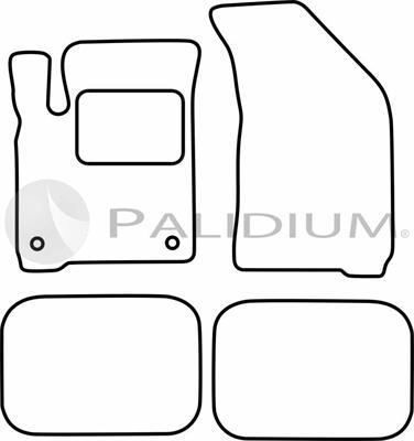 Ashuki PAL18-0377 - Комплект ковриков autosila-amz.com