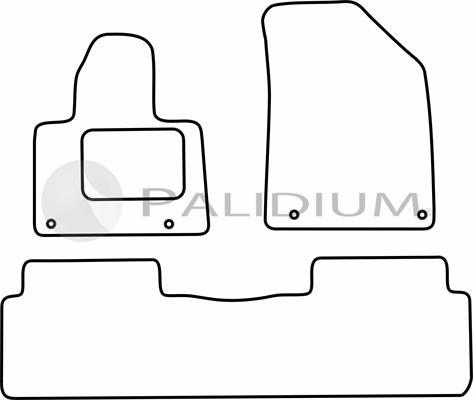 Ashuki PAL18-0212 - Комплект ковриков autosila-amz.com