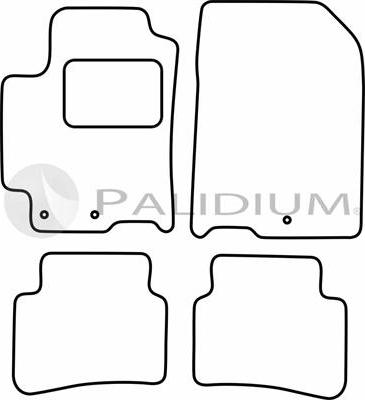 Ashuki PAL18-0790 - Комплект ковриков autosila-amz.com