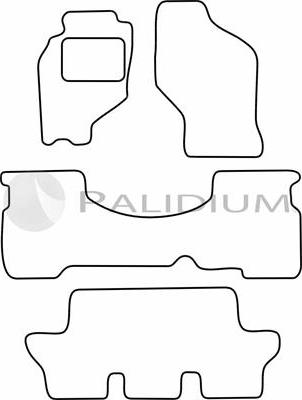 Ashuki PAL18-0747 - Комплект ковриков autosila-amz.com