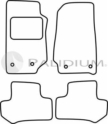 Ashuki PAL18-0705 - Комплект ковриков autosila-amz.com