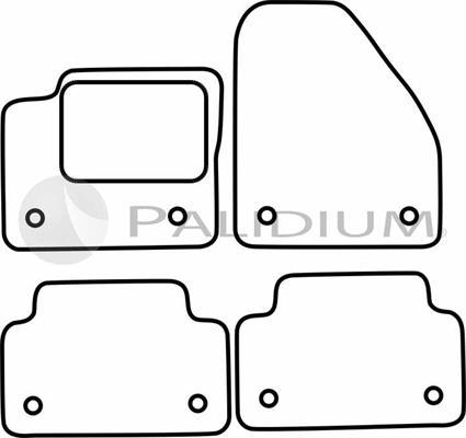 Ashuki PAL18-0706 - Комплект ковриков autosila-amz.com