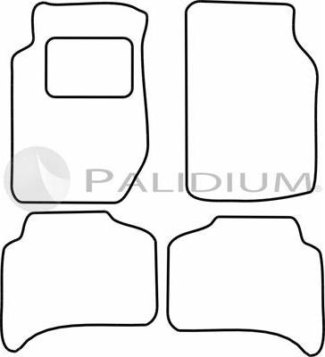 Ashuki PAL18-0785 - Комплект ковриков autosila-amz.com