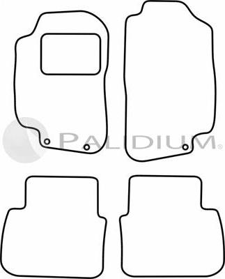 Ashuki PAL18-1498 - Комплект ковриков autosila-amz.com