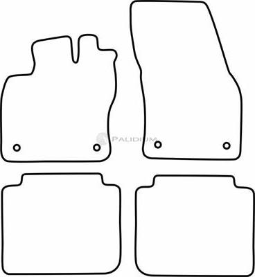 Ashuki PAL18-1541 - Комплект ковриков autosila-amz.com