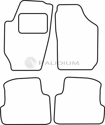 Ashuki PAL18-1552 - Комплект ковриков autosila-amz.com