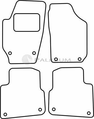 Ashuki PAL18-1571 - Комплект ковриков autosila-amz.com