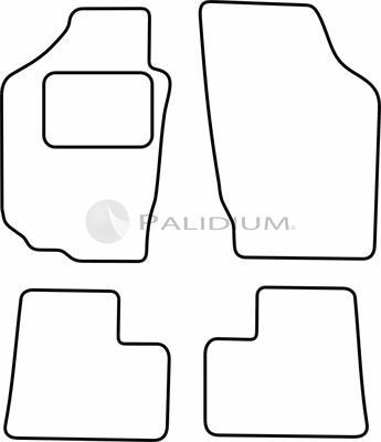 Ashuki PAL18-1613 - Комплект ковриков autosila-amz.com