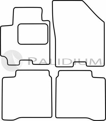 Ashuki PAL18-1617 - Комплект ковриков autosila-amz.com