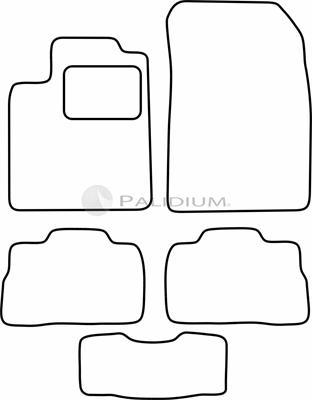 Ashuki PAL18-1632 - Комплект ковриков autosila-amz.com