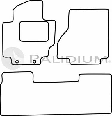 Ashuki PAL18-1097 - Комплект ковриков autosila-amz.com