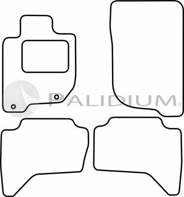 Ashuki PAL18-1048 - Комплект ковриков autosila-amz.com