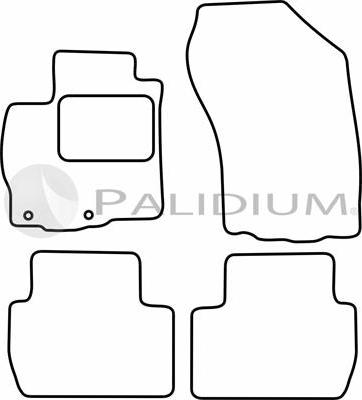 Ashuki PAL18-1058 - Комплект ковриков autosila-amz.com