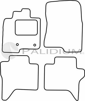 Ashuki PAL18-1069 - Комплект ковриков autosila-amz.com