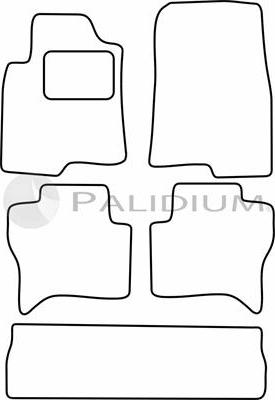 Ashuki PAL18-1067 - Комплект ковриков autosila-amz.com