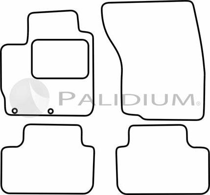 Ashuki PAL18-1018 - Комплект ковриков autosila-amz.com