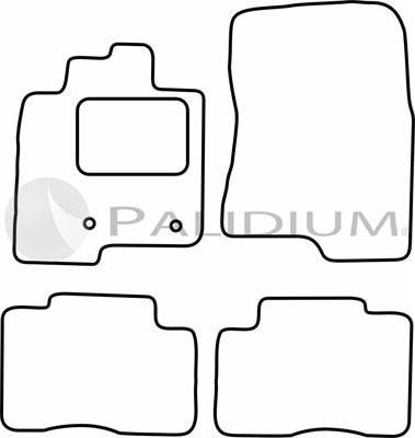 Ashuki PAL18-1070 - Комплект ковриков autosila-amz.com