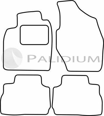 Ashuki PAL18-1071 - Комплект ковриков autosila-amz.com