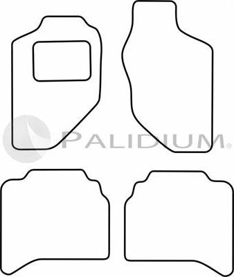 Ashuki PAL18-1195 - Комплект ковриков autosila-amz.com