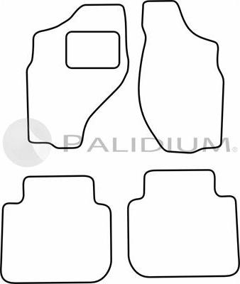 Ashuki PAL18-1154 - Комплект ковриков autosila-amz.com