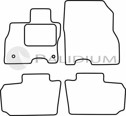 Ashuki PAL18-1105 - Комплект ковриков autosila-amz.com