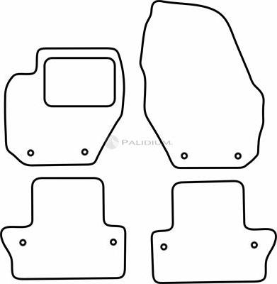 Ashuki PAL18-1895 - Комплект ковриков autosila-amz.com