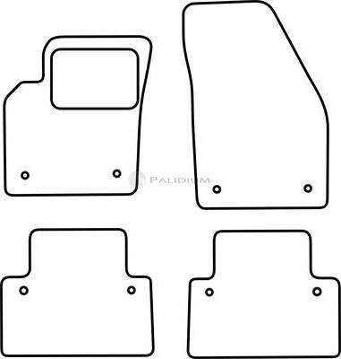 Ashuki PAL18-1891 - Комплект ковриков autosila-amz.com