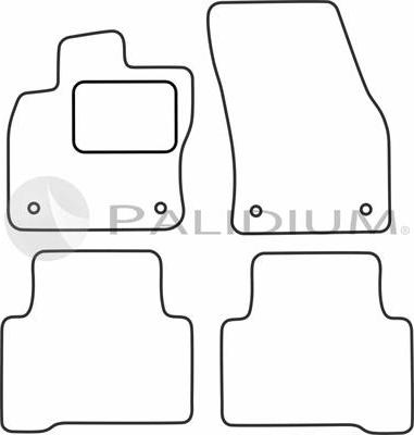 Ashuki PAL18-1854 - Комплект ковриков autosila-amz.com