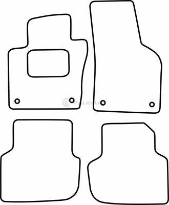 Ashuki PAL18-1816 - Комплект ковриков autosila-amz.com